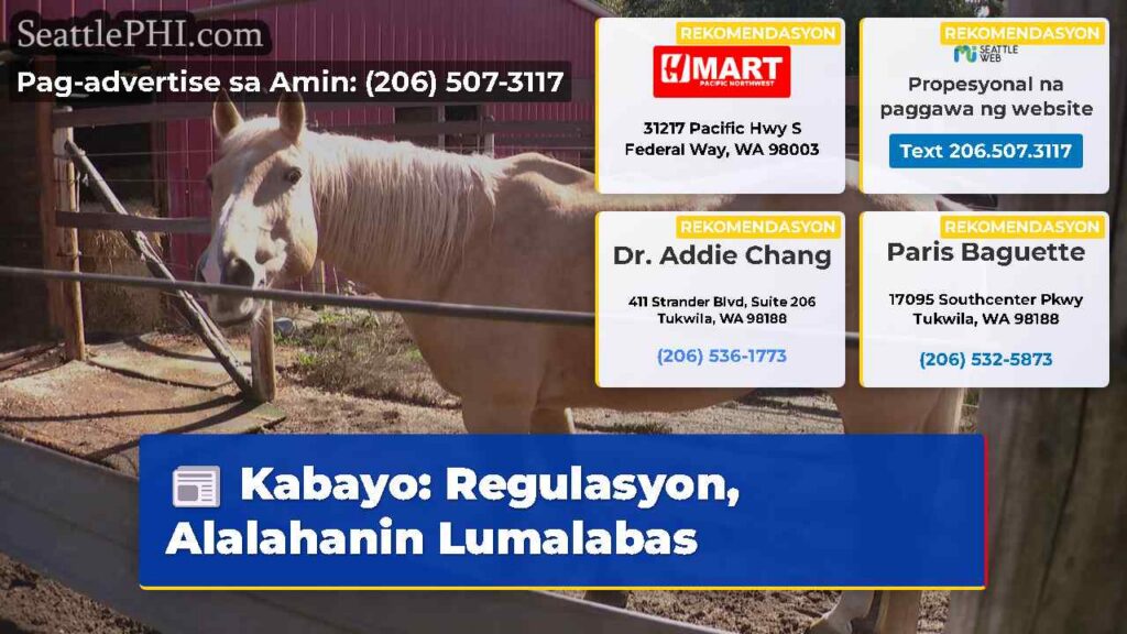 Kabayo: Regulasyon, Alalahanin Lumalabas