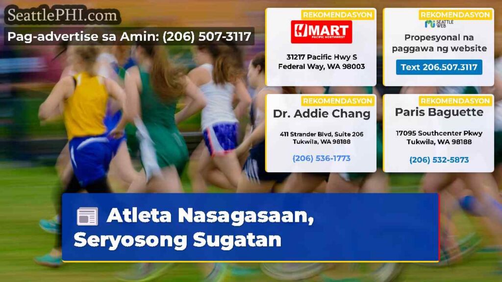 Atleta Nasagasaan, Seryosong Sugatan