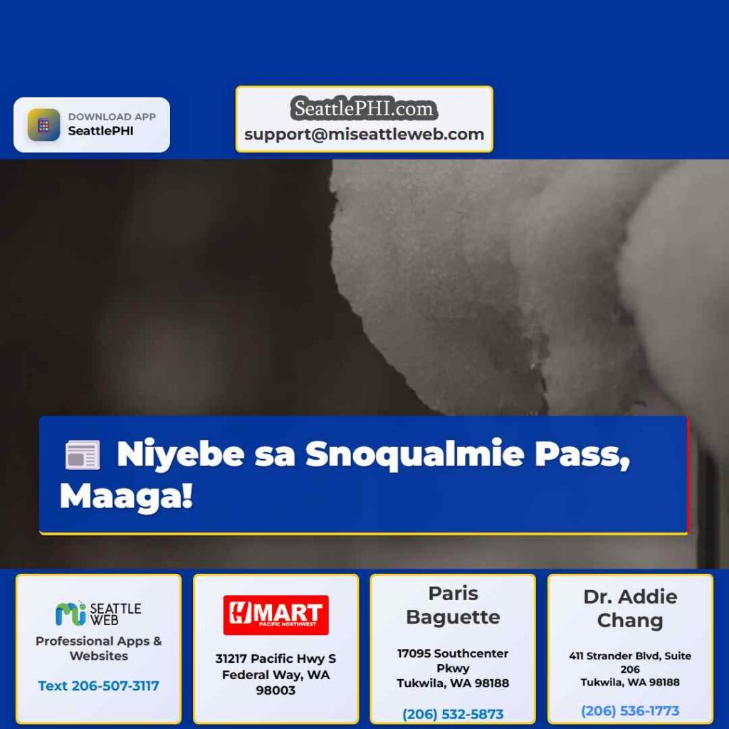 Niyebe sa Snoqualmie Pass, Maaga!