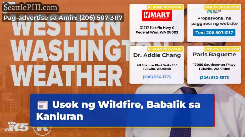 Usok ng Wildfire, Babalik sa Kanluran
