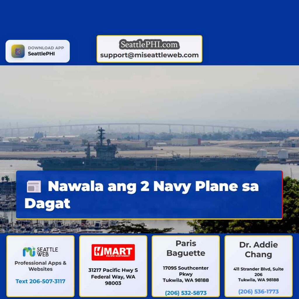 Nawala ang 2 Navy Plane sa Dagat