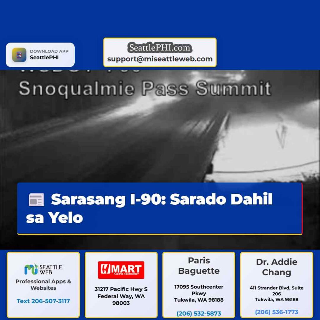 Sarasang I-90: Sarado Dahil sa Yelo