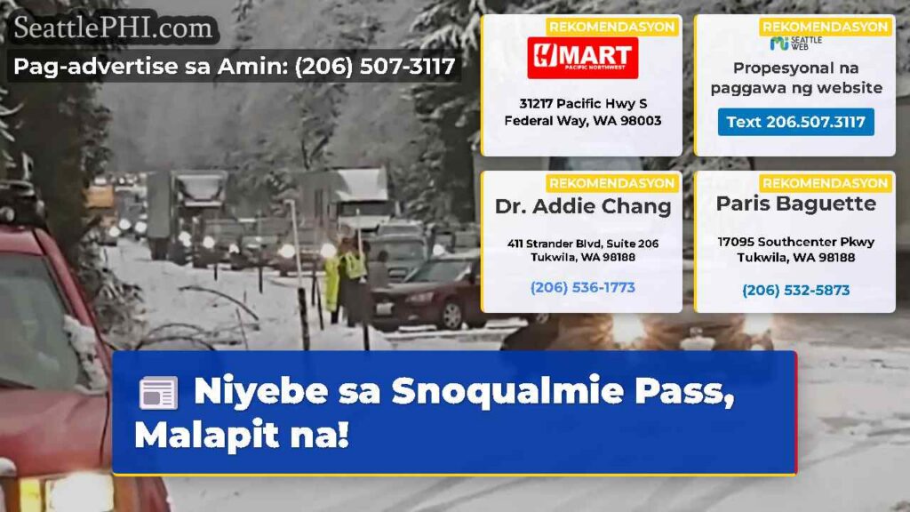 Niyebe sa Snoqualmie Pass, Malapit na!