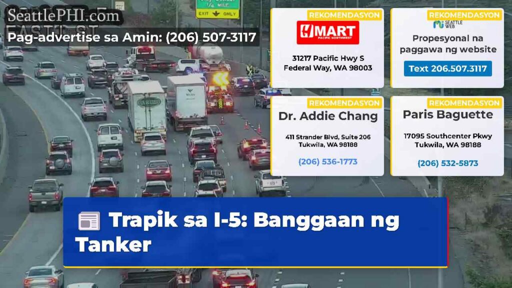 Trapik sa I-5: Banggaan ng Tanker