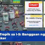 Trapik sa I-5 Banggaan ng Tanker