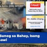 Sunog sa Bahay Isang Nasawi