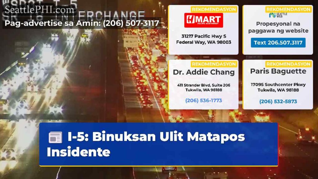 I-5: Binuksan Ulit Matapos Insidente