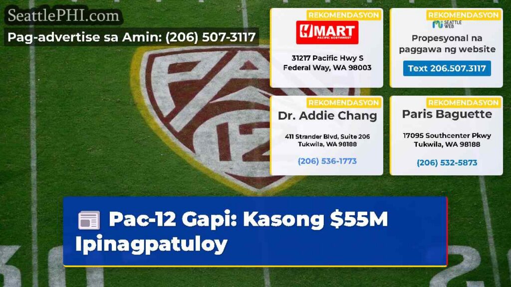 Pac-12 Gapi: Kasong $55M Ipinagpatuloy