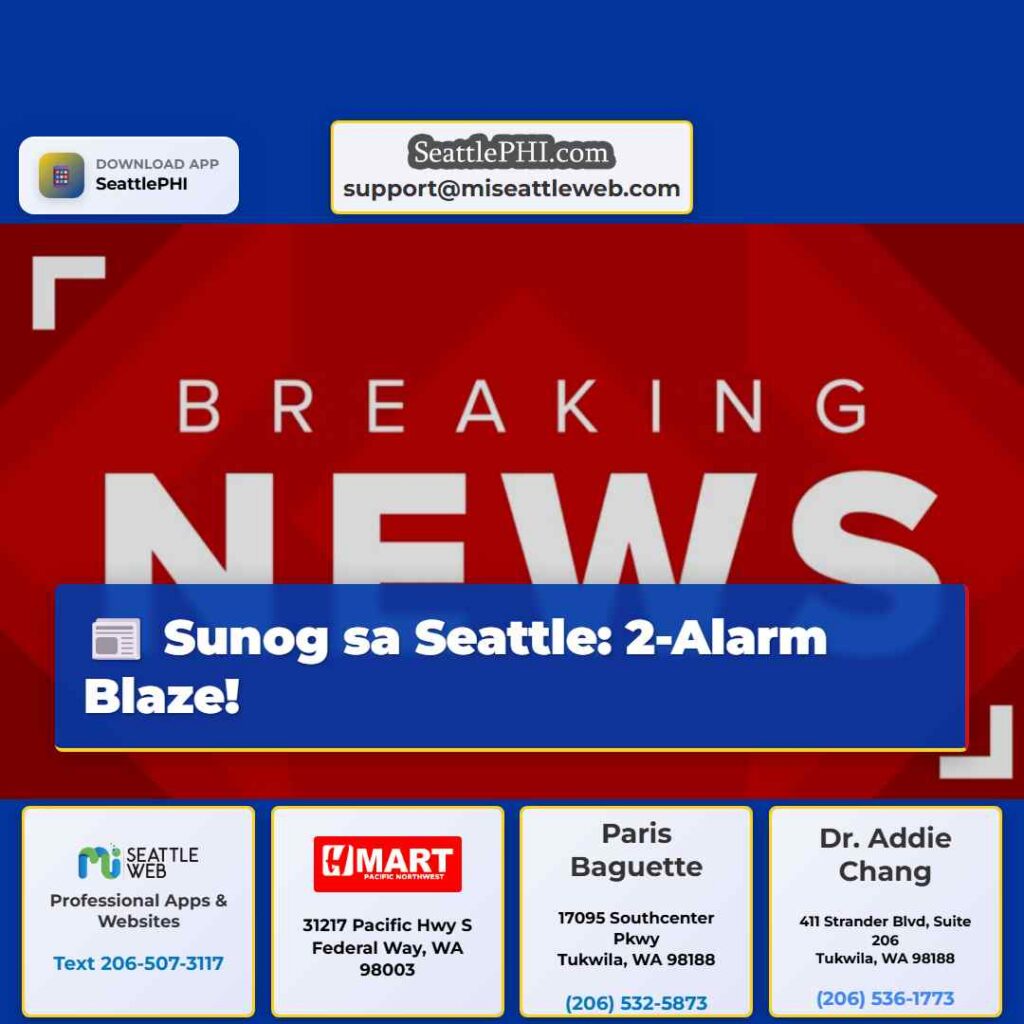 Sunog sa Seattle: 2-Alarm Blaze!