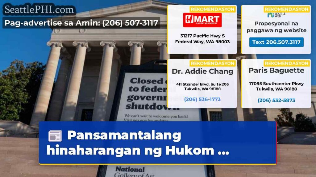 Pansamantalang hinaharangan ng Hukom ...