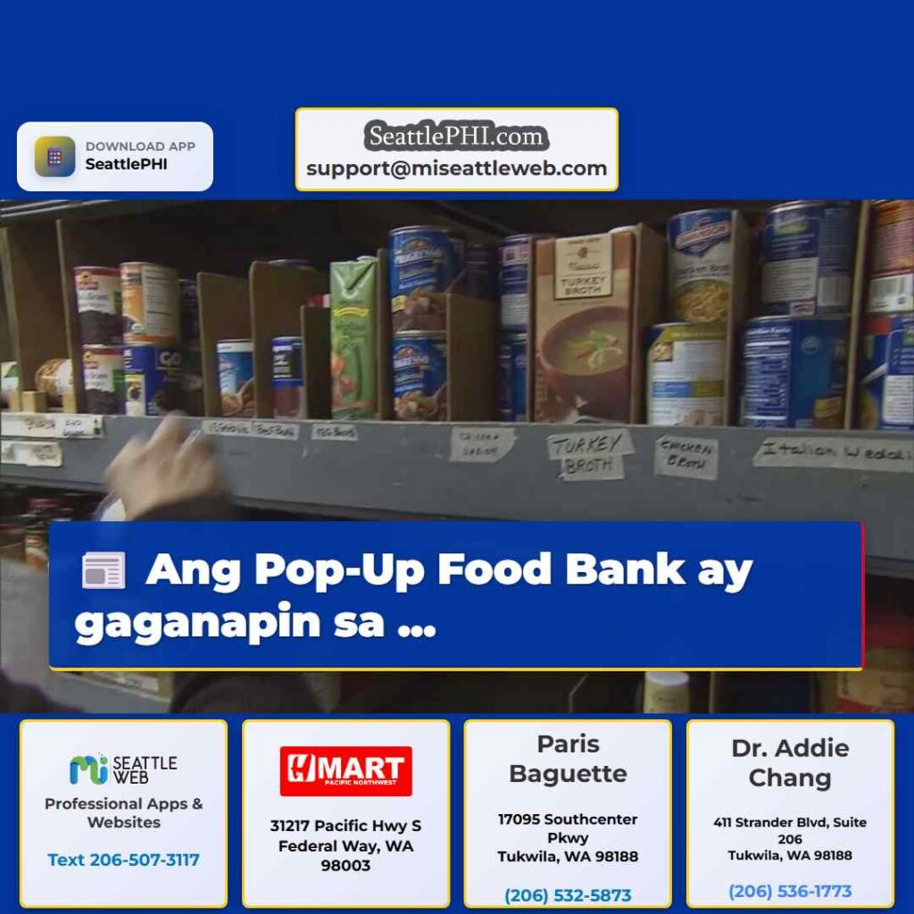 Ang Pop-Up Food Bank ay gaganapin sa ...