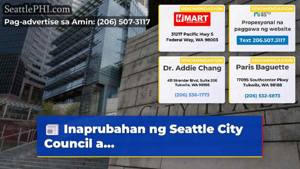 Inaprubahan ng Seattle City Council a...