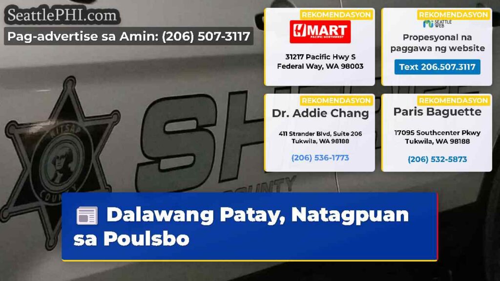 Dalawang Patay, Natagpuan sa Poulsbo