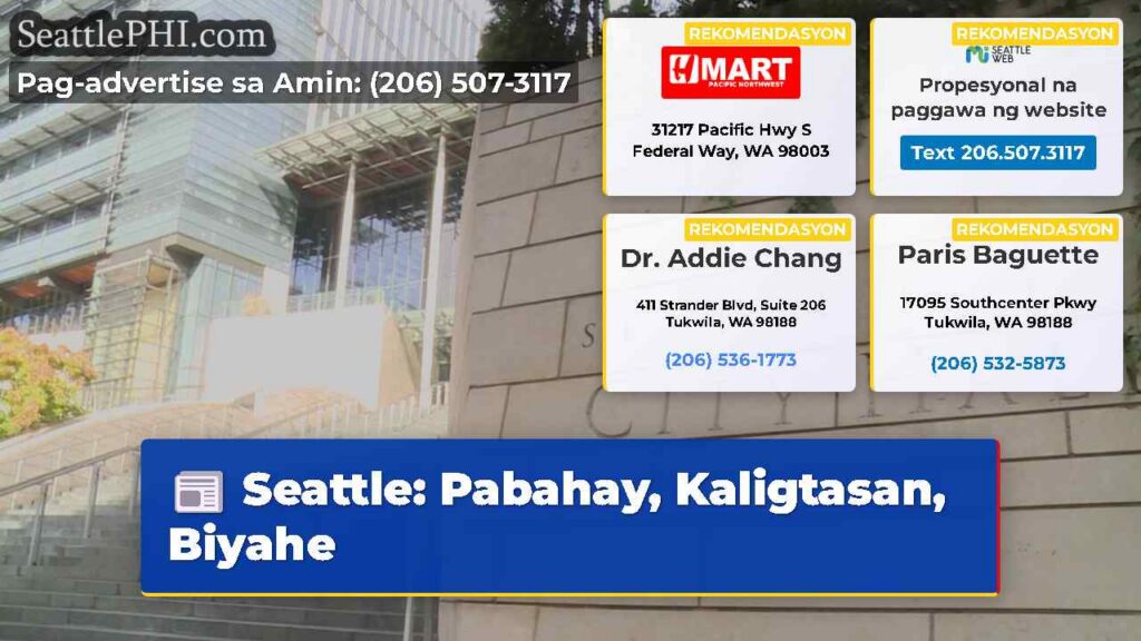 Seattle: Pabahay, Kaligtasan, Biyahe