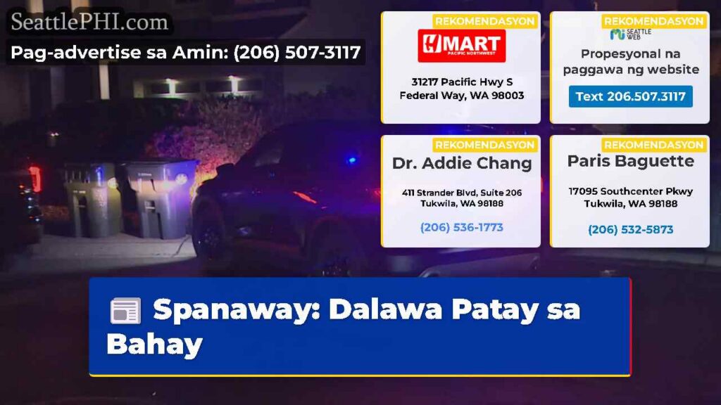 Spanaway: Dalawa Patay sa Bahay