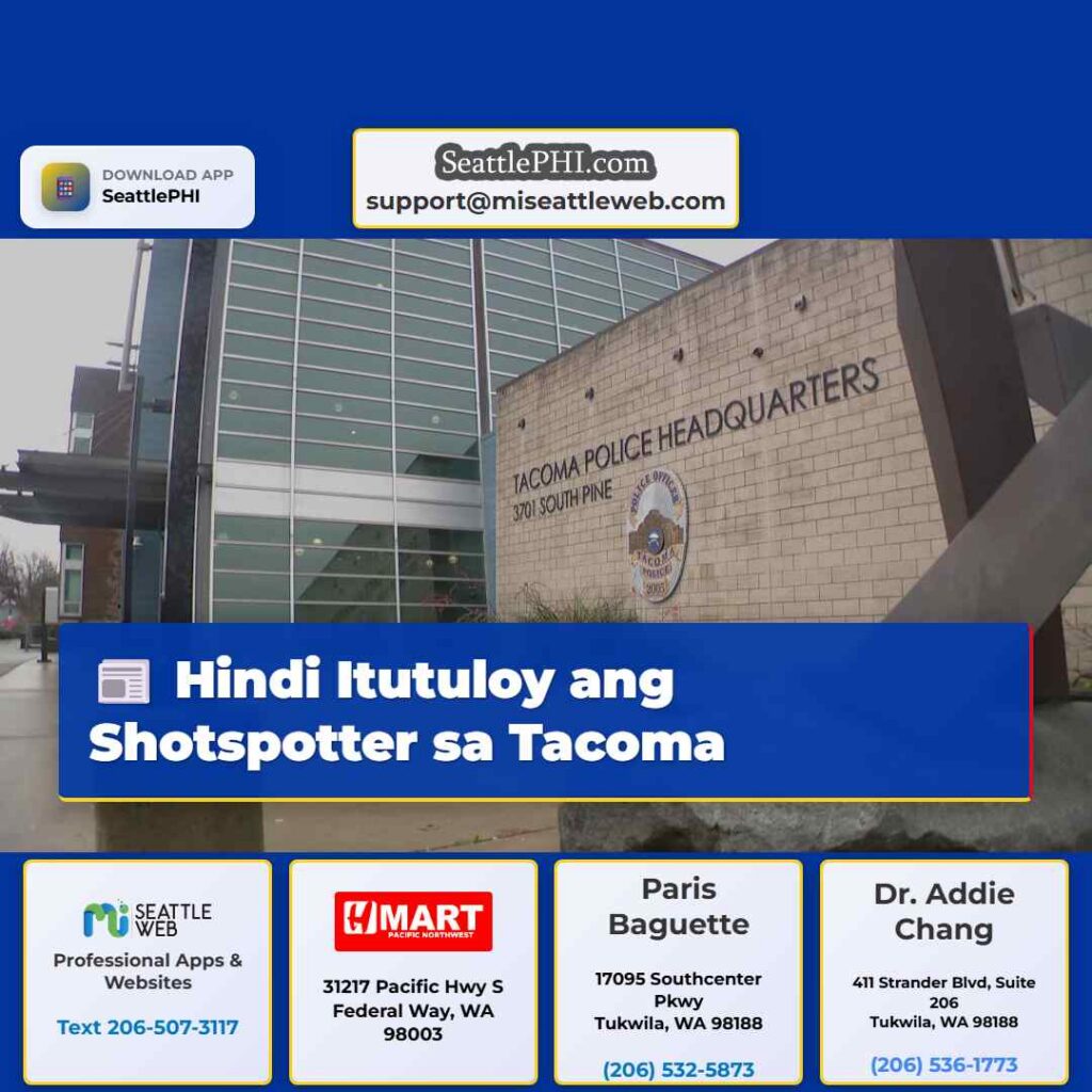 Hindi Itutuloy ang Shotspotter sa Tacoma