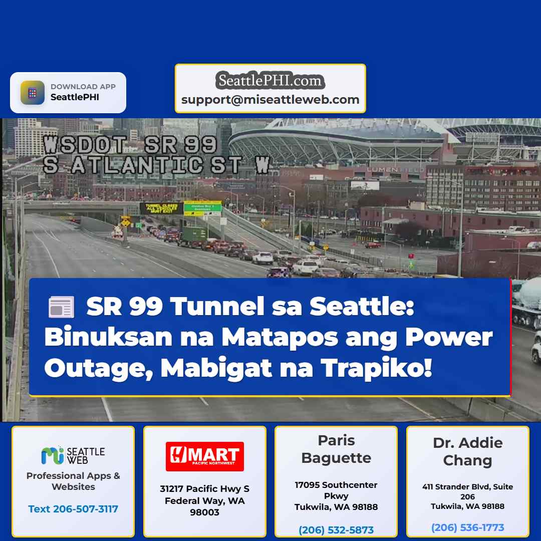 SR 99 Tunnel sa Seattle: Binuksan na Matapos ang