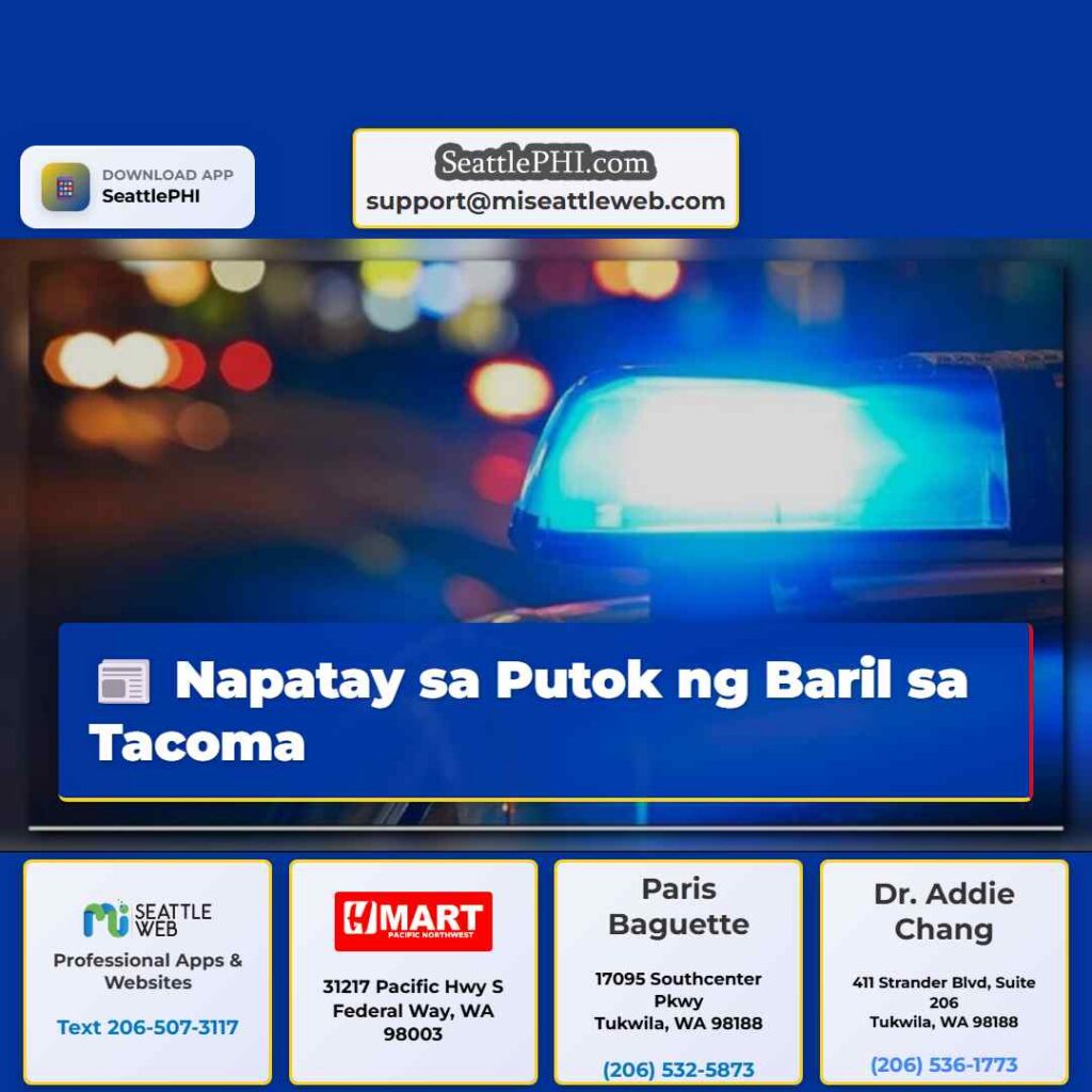 Napatay sa Putok ng Baril sa Tacoma