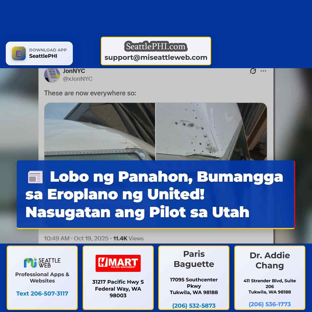 Lobo ng Panahon, Bumangga sa Eroplano ng United!