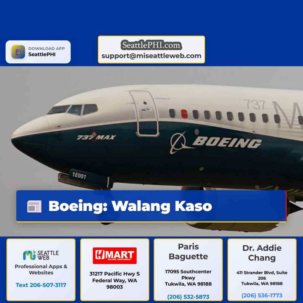 Boeing: Walang Kaso