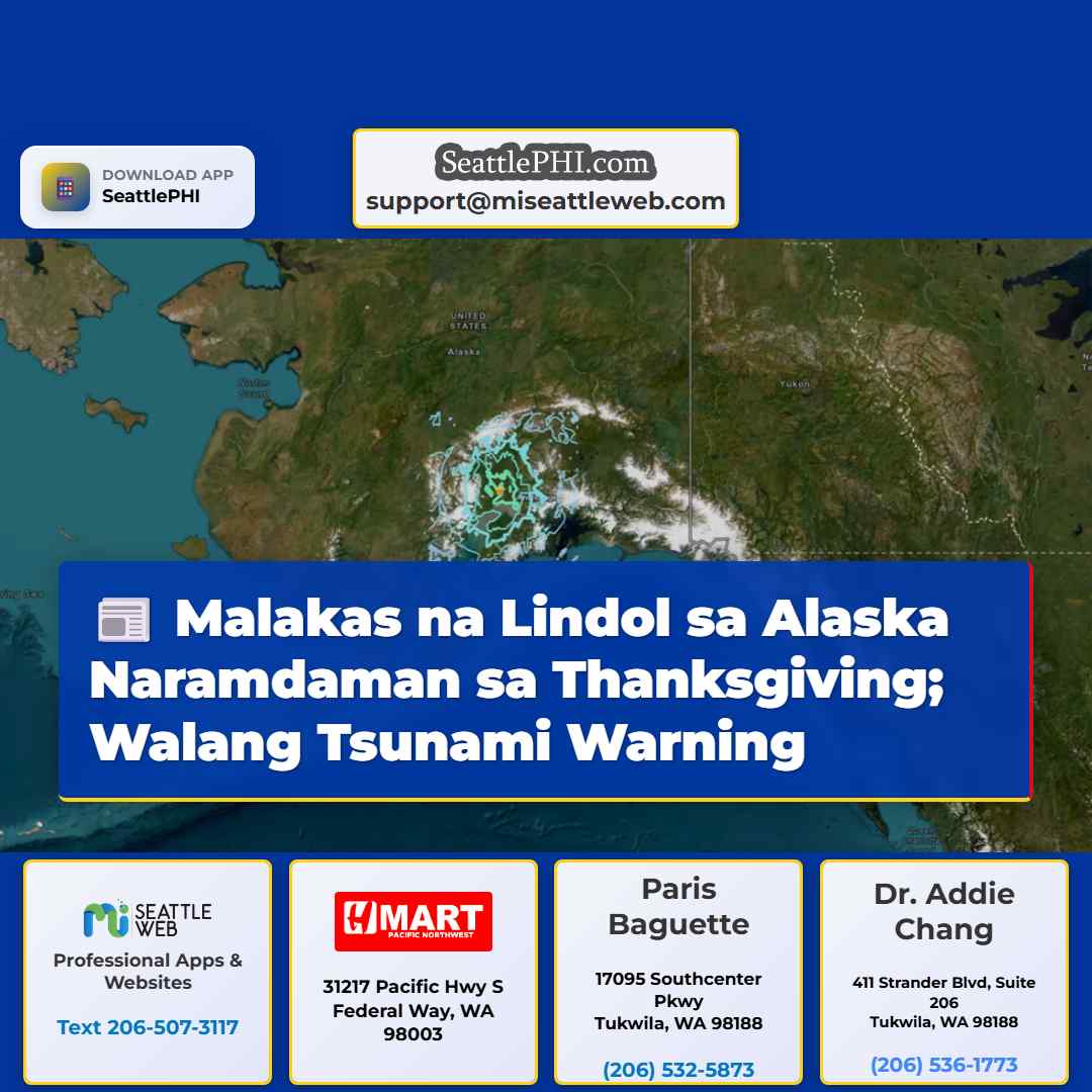 Malakas na Lindol sa Alaska Naramdaman sa
