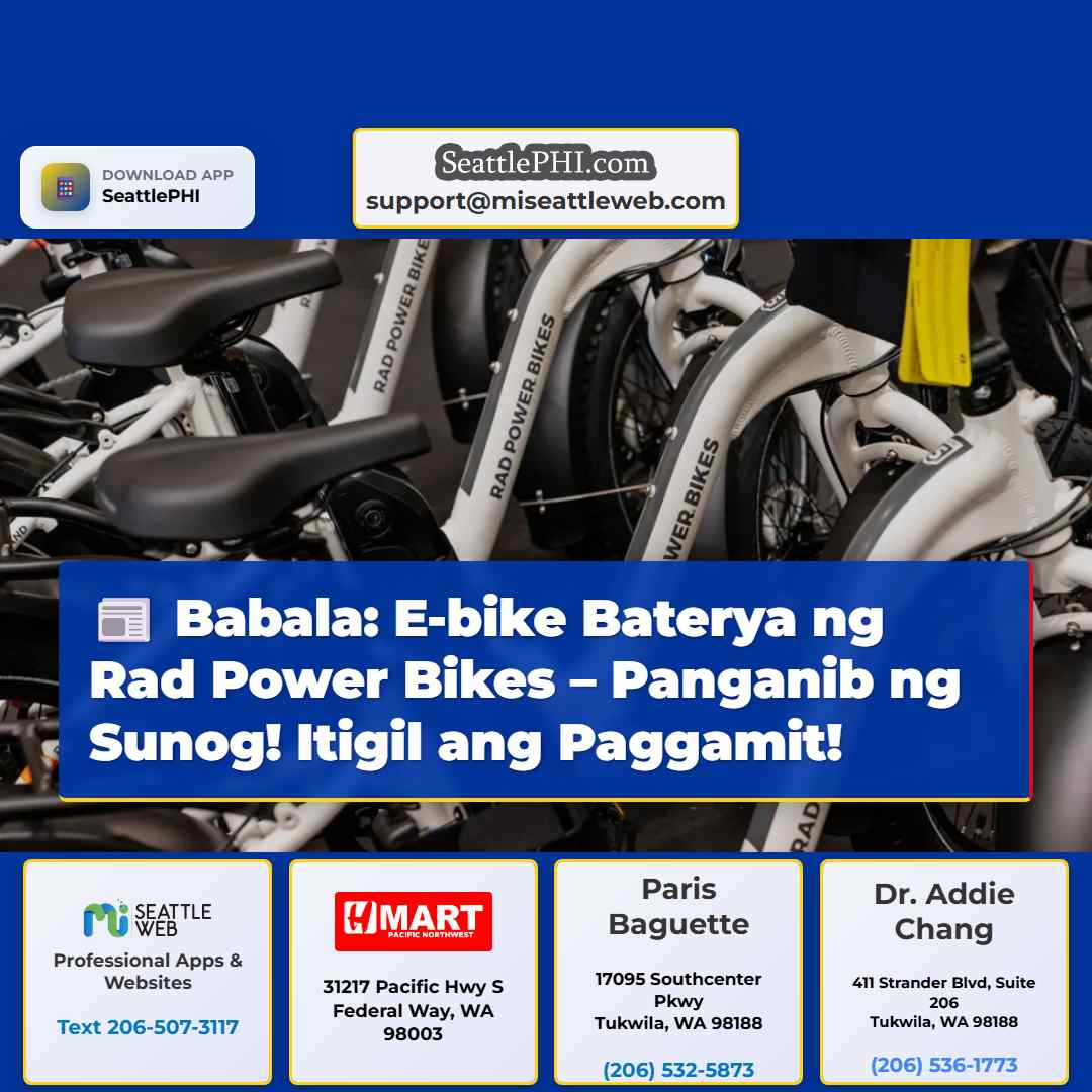 Babala: E-bike Baterya ng Rad Power Bikes –