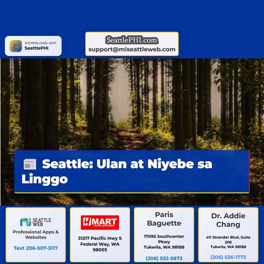 Seattle: Ulan at Niyebe sa Linggo