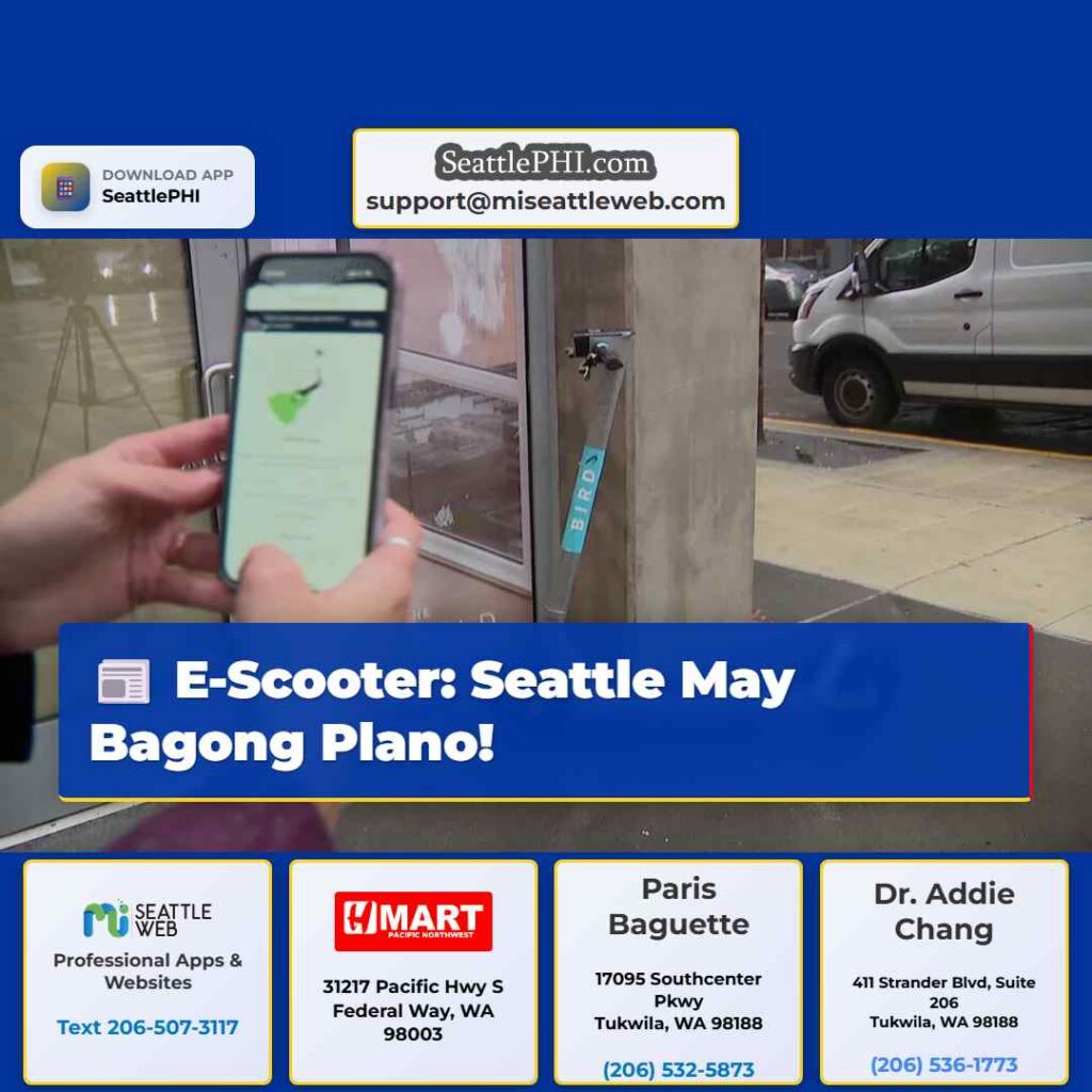 E-Scooter: Seattle May Bagong Plano!