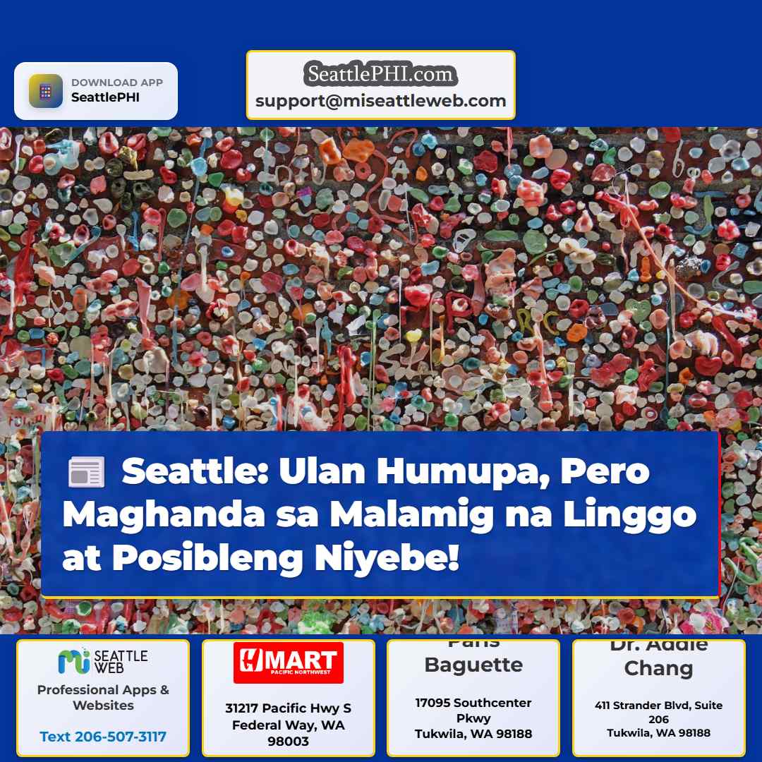 Seattle: Ulan Humupa, Pero Maghanda sa Malamig na
