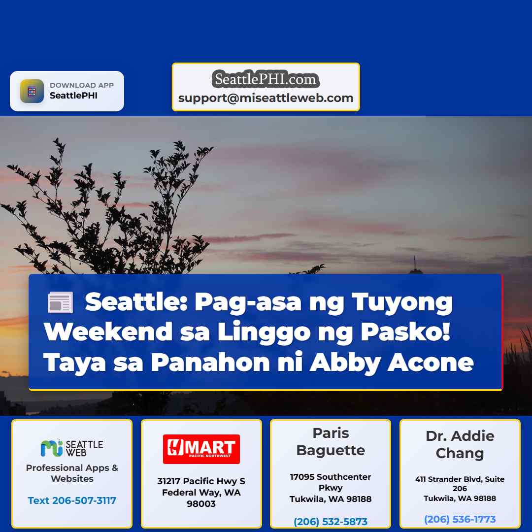 Seattle: Pag-asa ng Tuyong Weekend sa Linggo ng