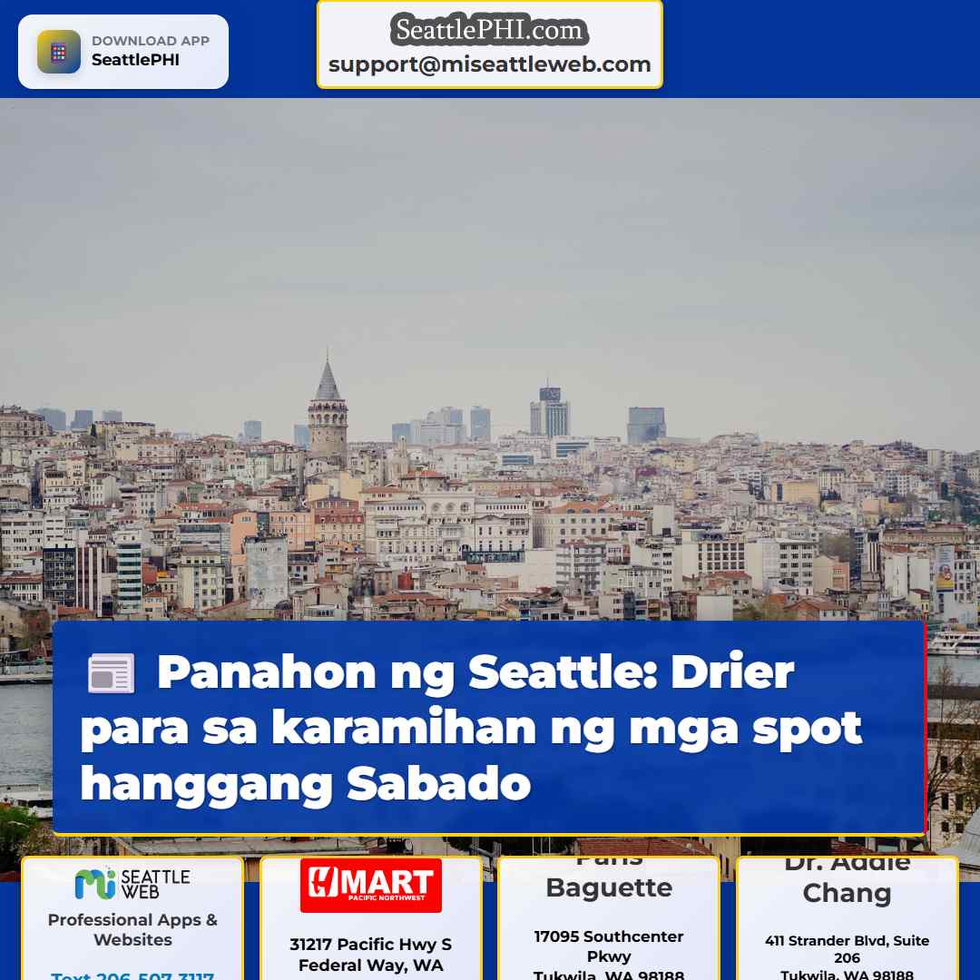Panahon ng Seattle: Drier para sa karamihan ng