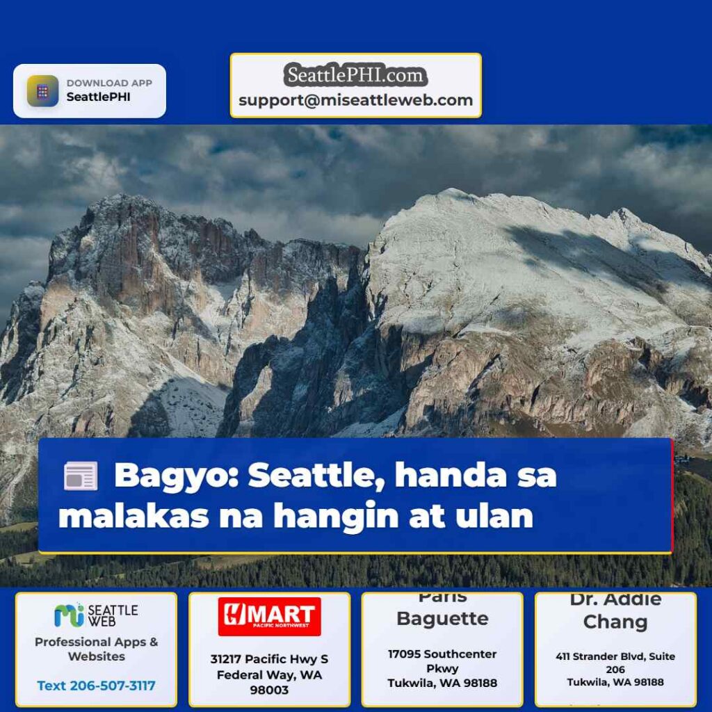 Bagyo: Seattle, handa sa malakas na hangin at ulan