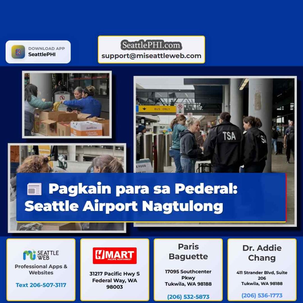 Pagkain para sa Pederal: Seattle Airport Nagtulong
