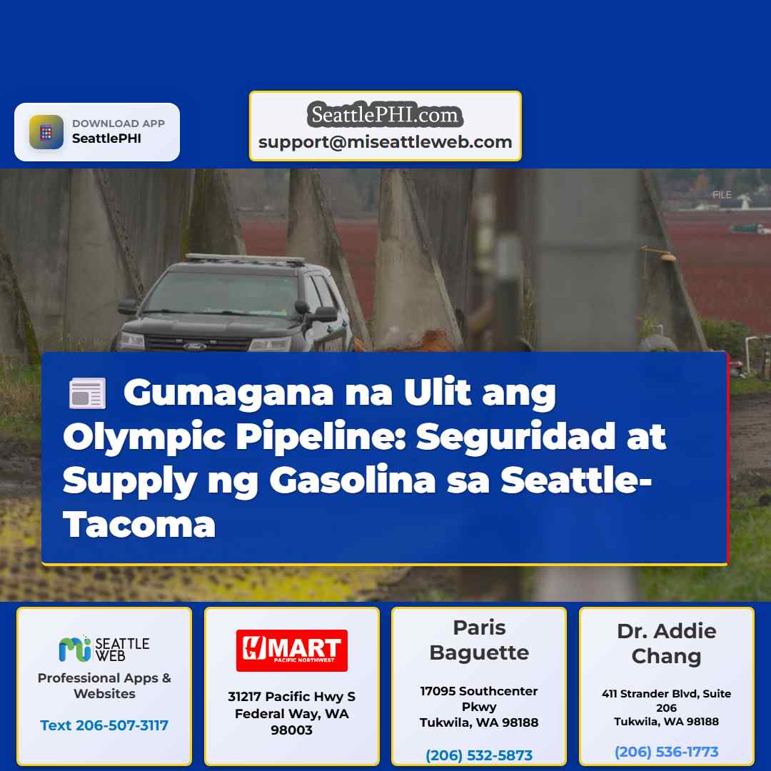 Gumagana na Ulit ang Olympic Pipeline: Seguridad