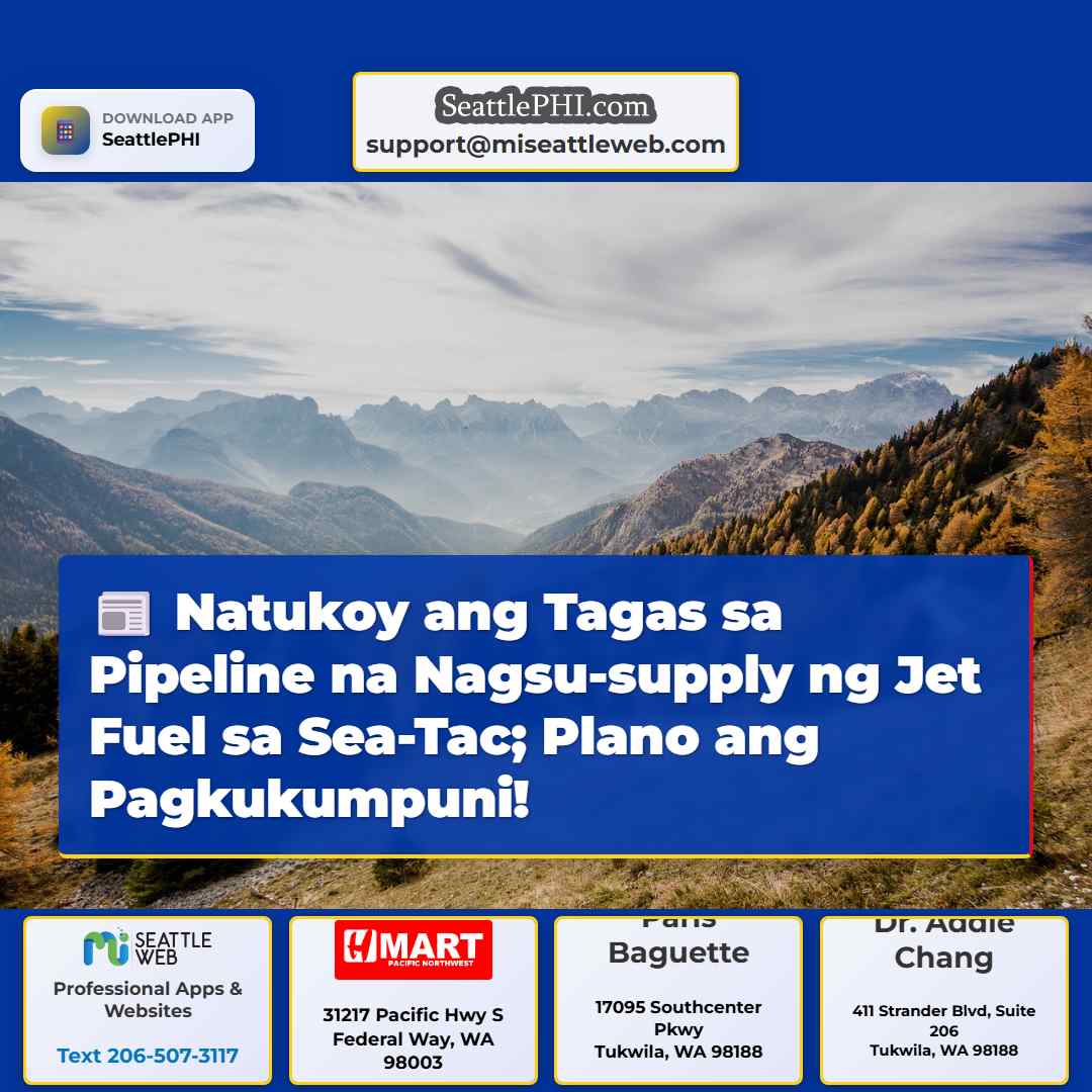 Natukoy ang Tagas sa Pipeline na Nagsu-supply ng