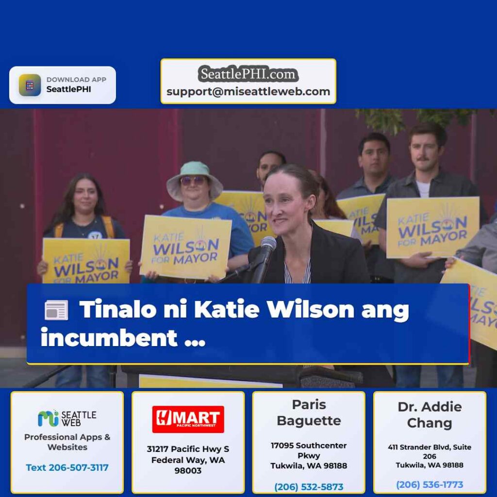 Tinalo ni Katie Wilson ang incumbent ...
