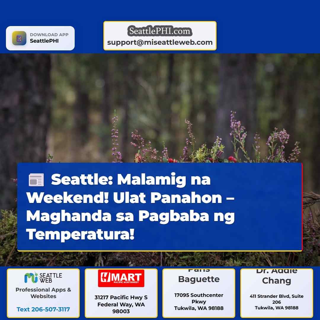 Seattle: Malamig na Weekend! Ulat Panahon –