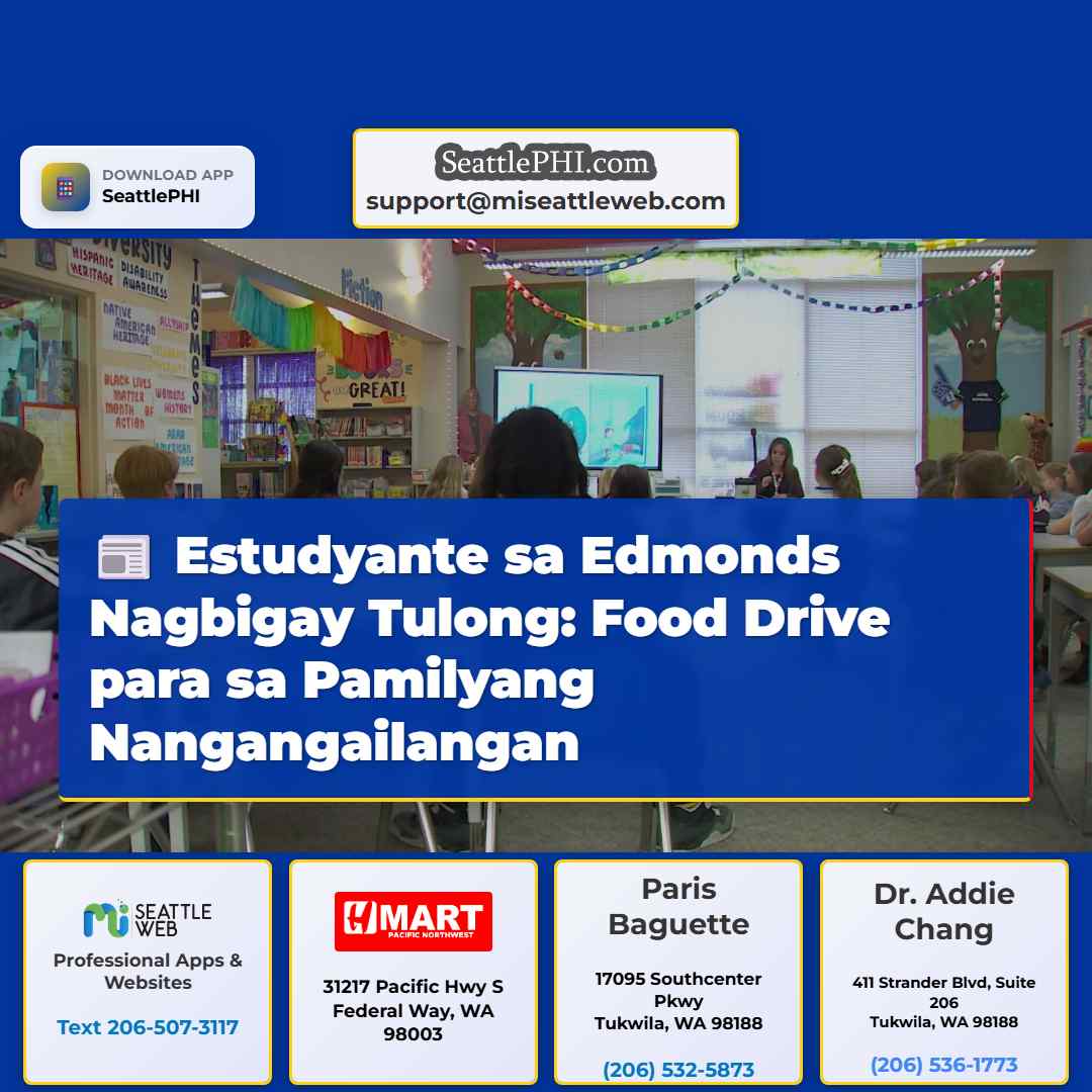 Estudyante sa Edmonds Nagbigay Tulong: Food Drive