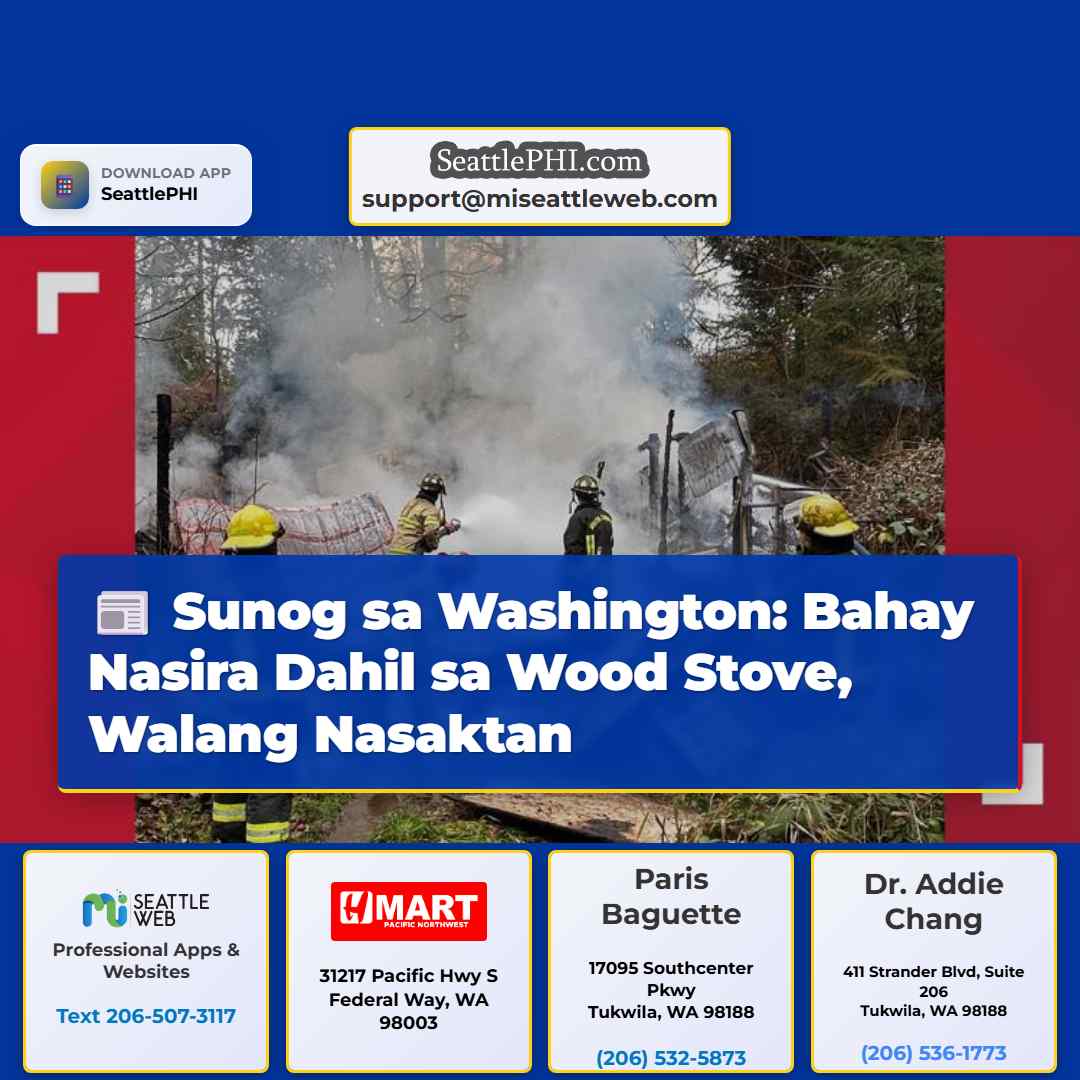 Sunog sa Washington: Bahay Nasira Dahil sa Wood