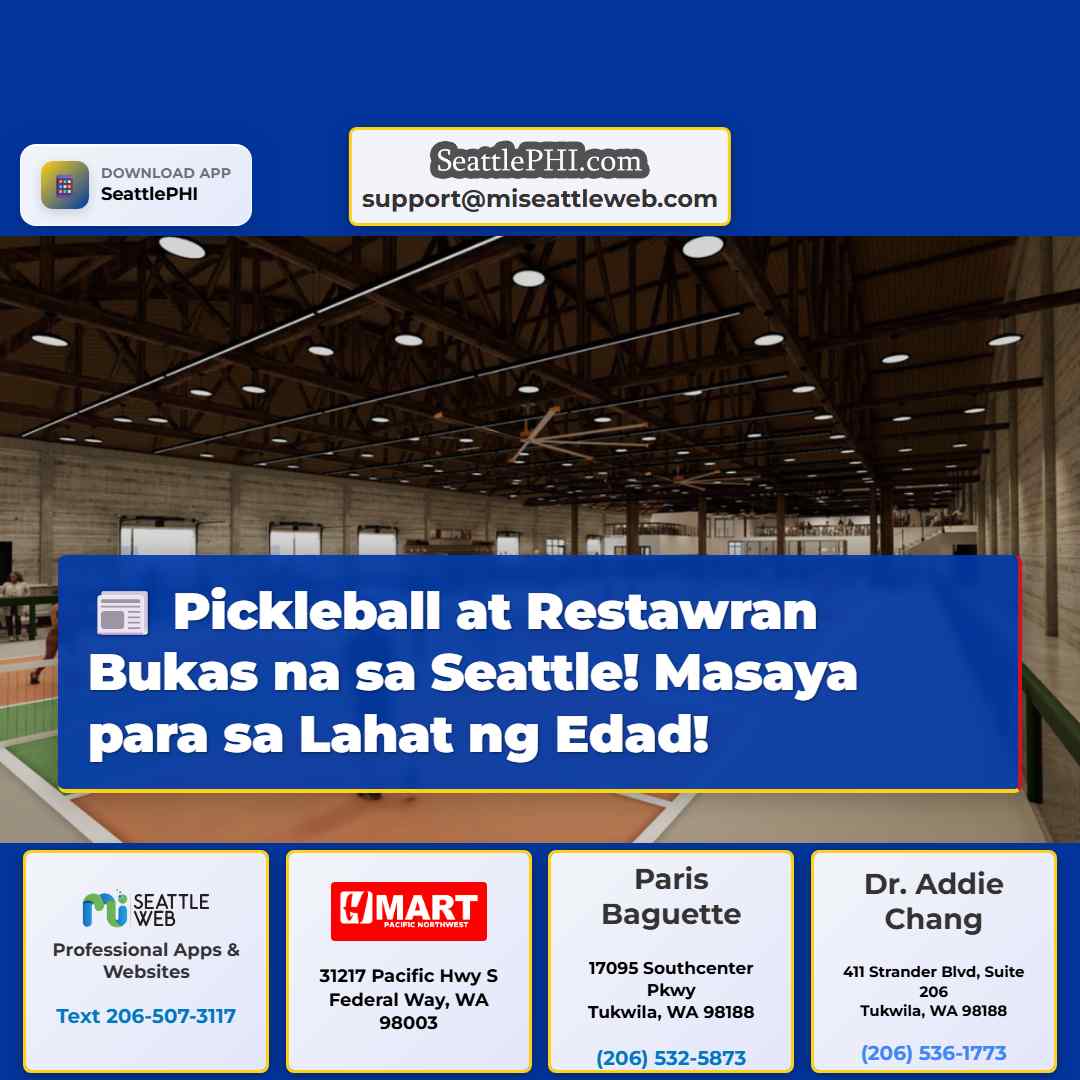Pickleball at Restawran Bukas na sa Seattle!