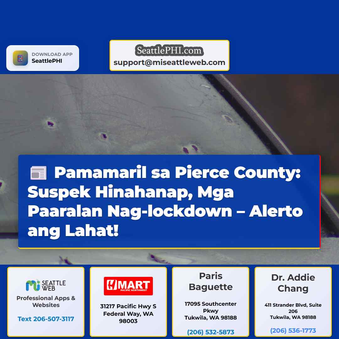 Pamamaril sa Pierce County: Suspek Hinahanap, Mga