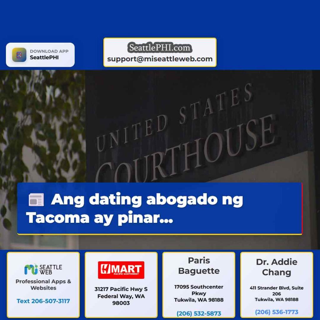 Ang dating abogado ng Tacoma ay pinar...