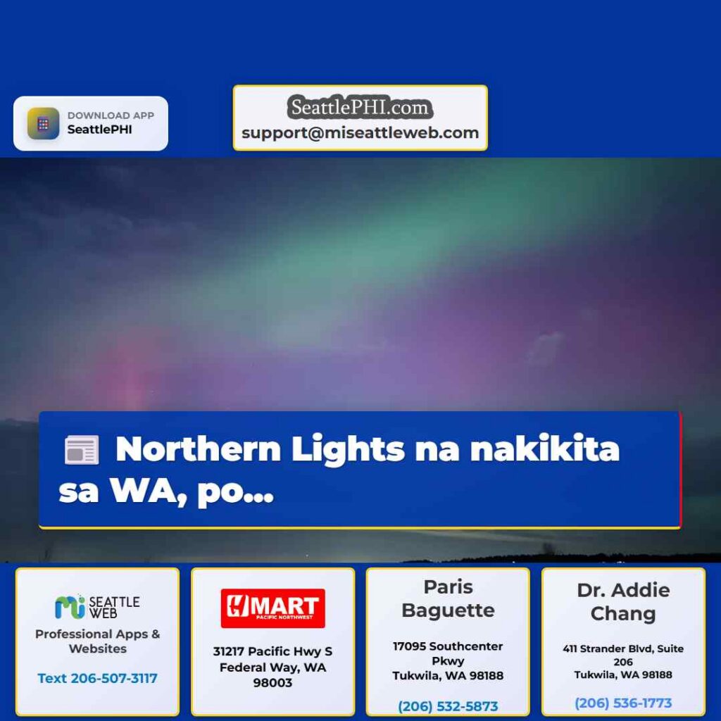 Northern Lights na nakikita sa WA, po...