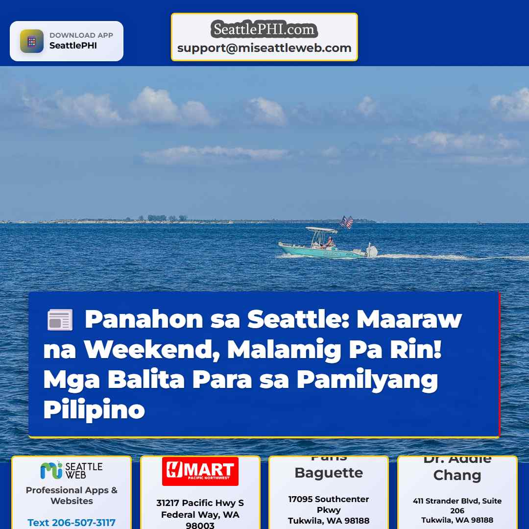 Panahon sa Seattle: Maaraw na Weekend, Malamig Pa