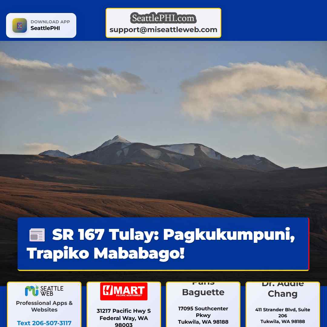 SR 167 Tulay: Pagkukumpuni, Trapiko Mababago!