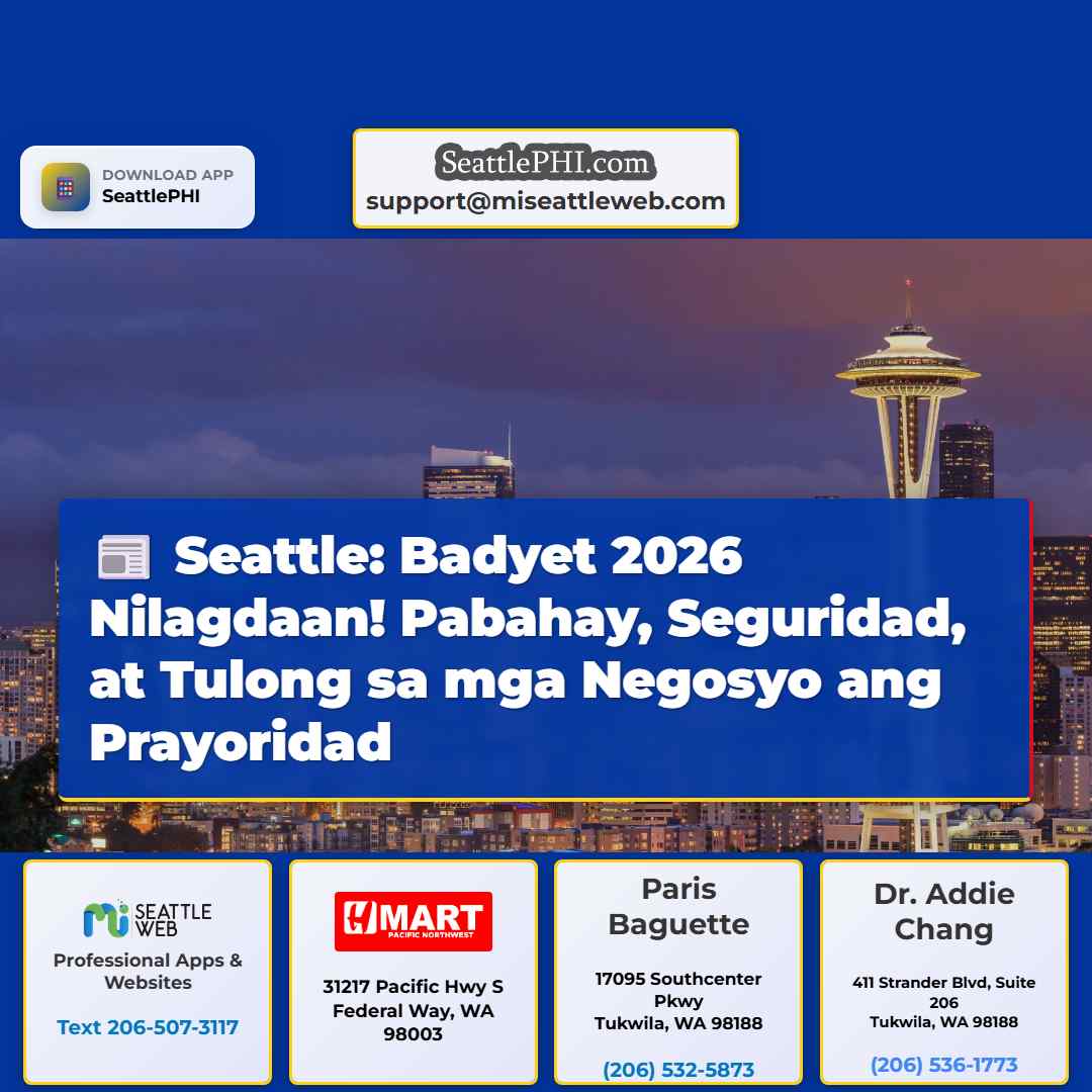 Seattle: Badyet 2026 Nilagdaan! Pabahay,