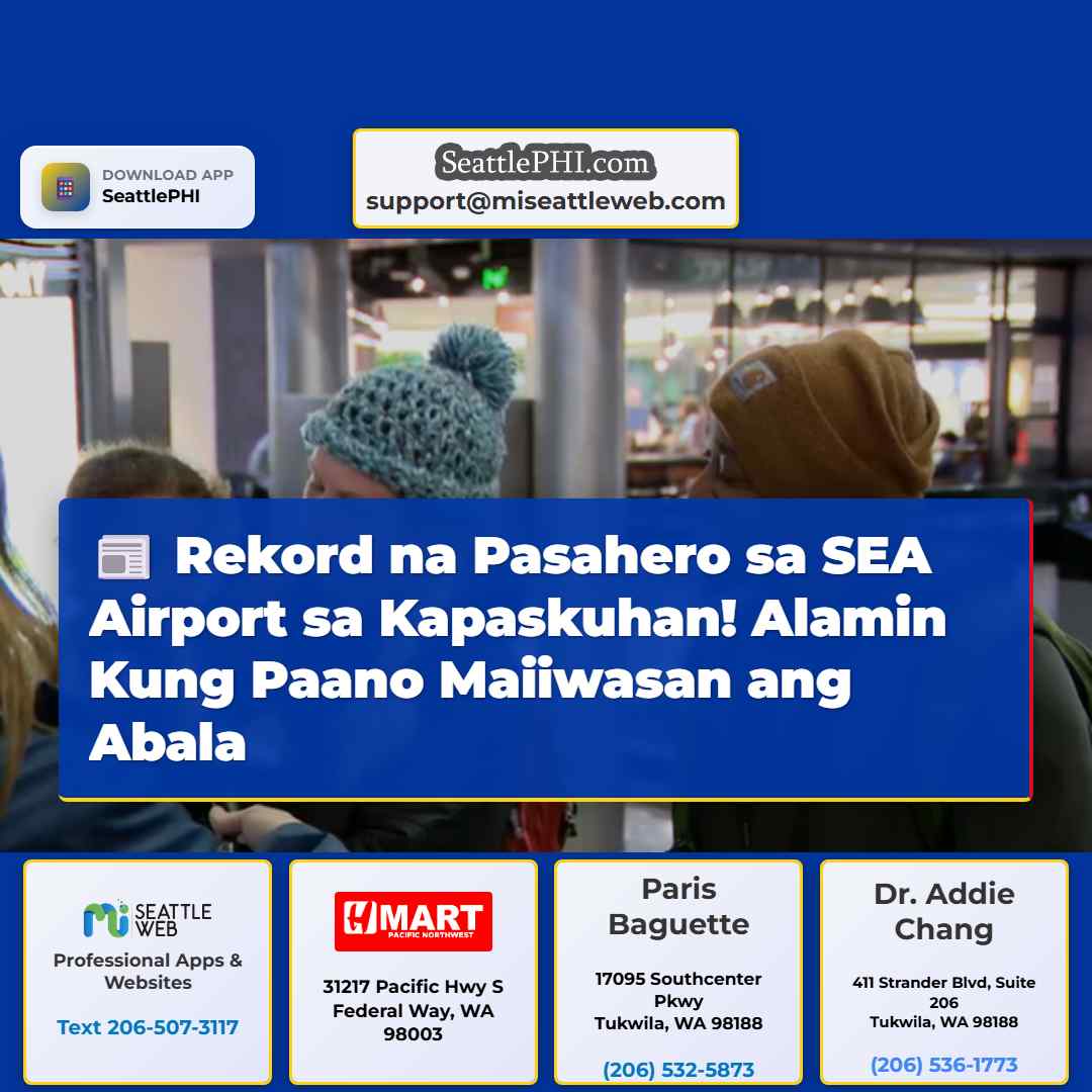 Rekord na Pasahero sa SEA Airport sa Kapaskuhan!