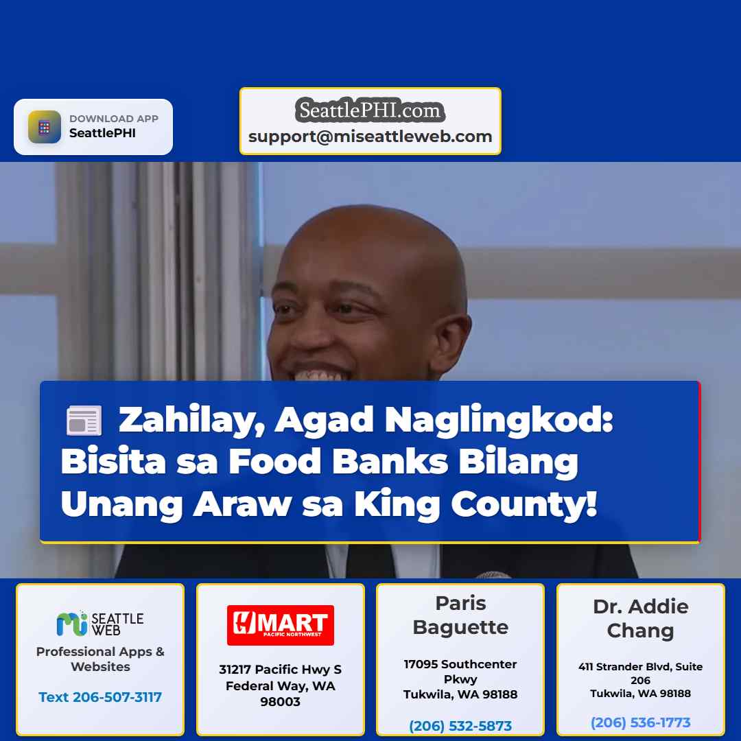 Zahilay, Agad Naglingkod: Bisita sa Food Banks