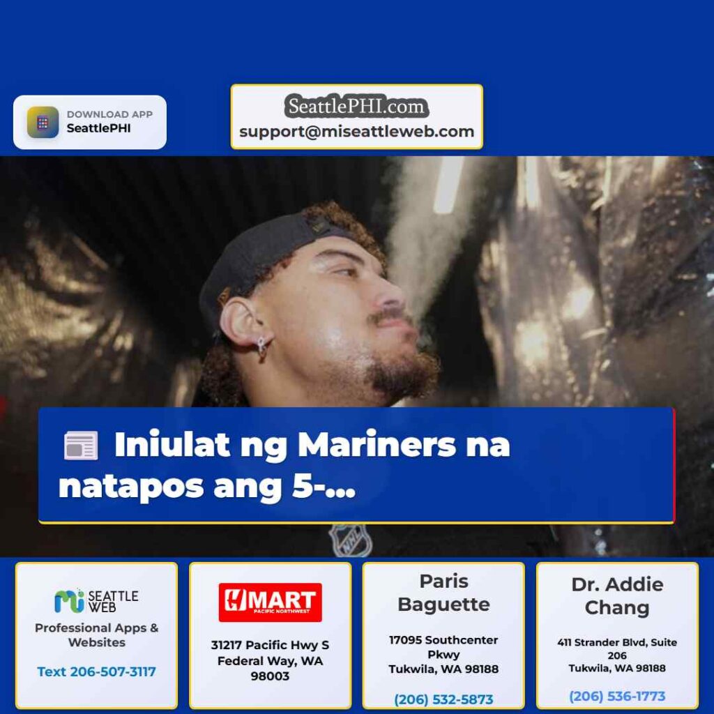 Iniulat ng Mariners na natapos ang 5-...