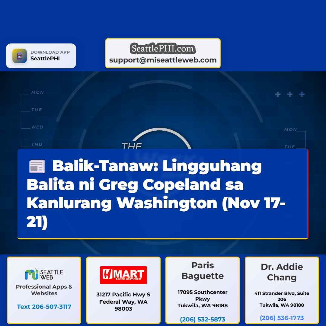 Balik-Tanaw: Lingguhang Balita ni Greg Copeland